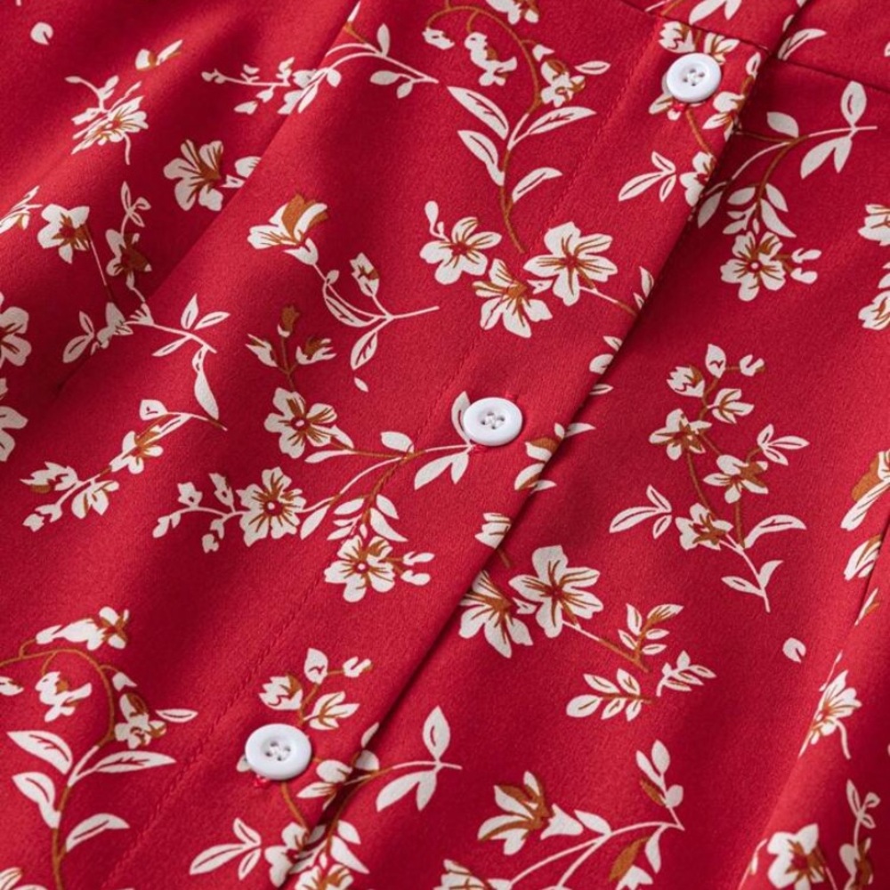 SHEIN Floral Button-Up Maxi Dress - Picture 6 of 7